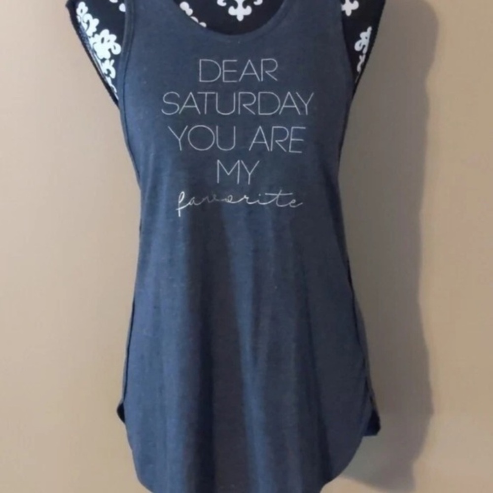 Old Navy || Dark Gray Graphic Tank Top (M)